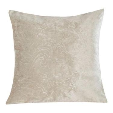 Imagem de Capa Almofada Ellen Veludo Jacquard 1 Peça 100% Poliéster - Marfim - V