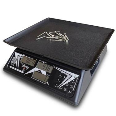 Imagem de Balança Contadora Ramuza 30kg/10g Bivolt Cristal Preta Sem Bateria