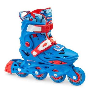 Imagem de Patins X2 Azul - Ajustável (26 ao 33br) Tamanho dos patins:P(26 ao 29b