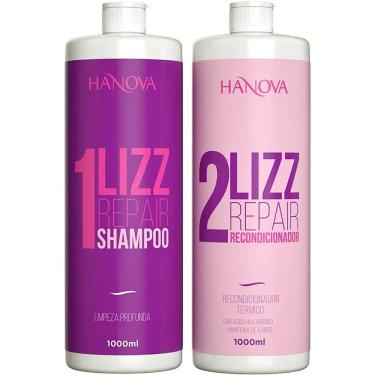 Imagem de Hanova Lizz Repair - Kit Escova Progressiva Sem Formol 2x 1l
