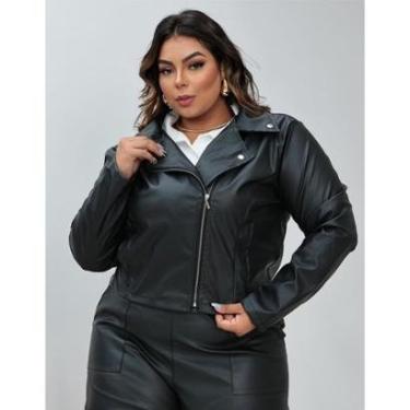 Imagem de Jaqueta Courino Feminina Plus Size G1 ao G4 Estilosa-Feminino