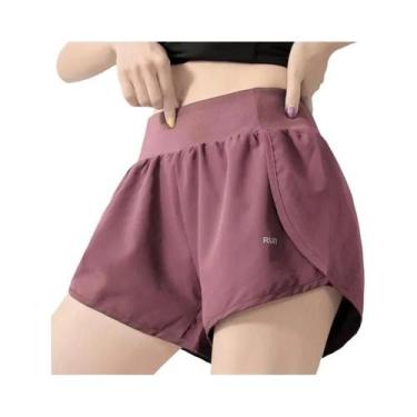 Imagem de Shorts Femininos De Cintura Alta De Secagem Rápida Para Yoga E Corrida