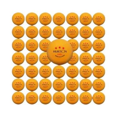 Imagem de Bolas De Tênis De Mesa Huieson 3 Estrelas Brancas E Amarelas G40+ ABS 