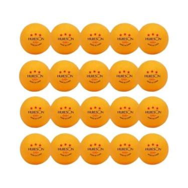 Imagem de Bolas De Tênis De Mesa Huieson 3 Estrelas Brancas E Amarelas G40+ ABS 