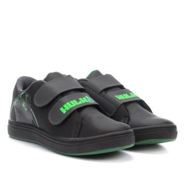 Imagem de Tênis Infantil Marvel Hulk, Preto, Verde, 20