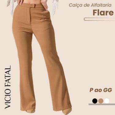 Imagem de Calça Feminina de Alfaiataria Social Flare-Feminino