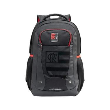Imagem de Mochila Flamengo Costas Escolar Reforçada Nação Rubro Negro, Preto