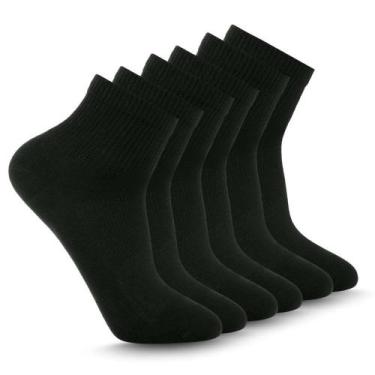 Imagem de Kit com 3 Pares Meias Cano Curto Preto Zee Rucci, 39-43