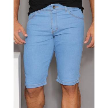 Imagem de Bermuda masculina jeans clara com bolso bordado - Ss Jeans, 48