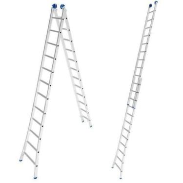 Imagem de Escada de Alumínio Extensiva 2 x 12 Degraus 3,65 x 6,17 Metros EVALD -