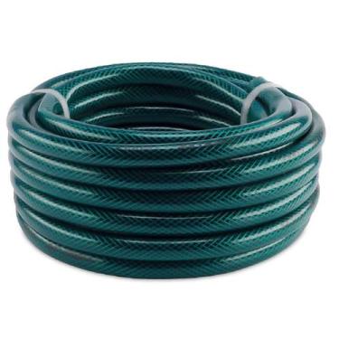 Imagem de Mangueira de Jardim Trançada 3/4" 2,5mm 120PSI 20 Metros Verde - Force