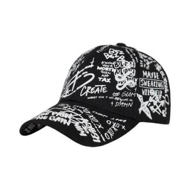 Imagem de Boné Snapback Unissex Ajustável com Estampa Geométrica - Protetor Sola