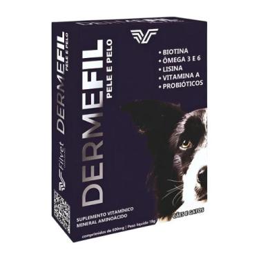 Imagem de Suplemento Dermefil Pele+Pelo 660mg - 60 Comprimidos Filvet