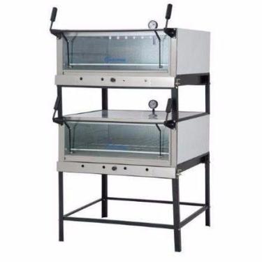 Imagem de Forno Lastro Duplo a Gás Epóxi FLGD800 Guilhotina Gastromaq