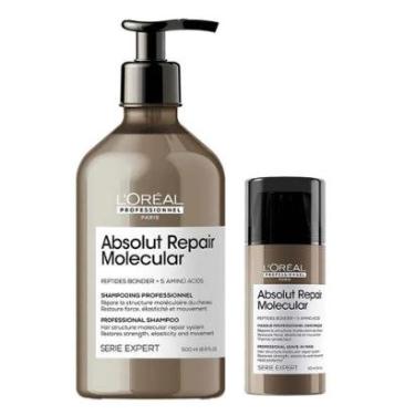 Imagem de L'Oreal Professionnel Absolut Repair Molecular Kit – Leave-in + Shampoo Kit-Unissex