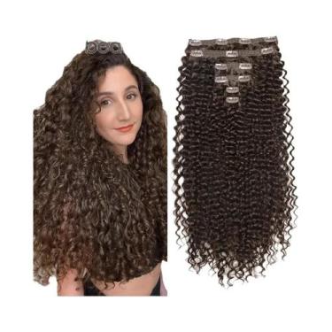 Imagem de Extensão De Cabelo Sintético Cacheado Kinky De 26 Polegadas Com Clipe,