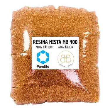 Imagem de Kit Pp Carvão Ativado Deionizador 900g Resina Mb400 Branco - Royal B&B