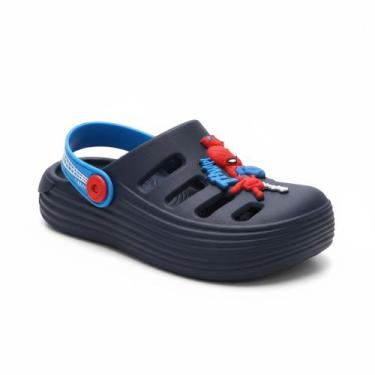 Imagem de Grendene Homem Aranha Azul Sandália Infantil Versátil -, Azul, Azul, 2