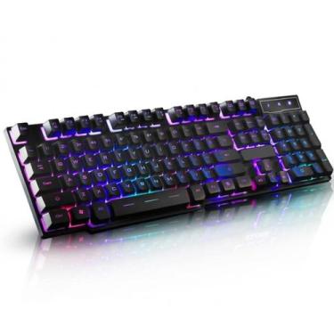 Imagem de Teclado Gamer Led Rgb Iluminado e Resistente para Pc - NoBrand