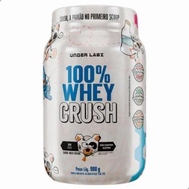 Imagem de 100% Whey Protein Crush Concentrado 900g Under Labz, Leite