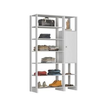Imagem de Closet com 1 Porta com 2 prateleias e 9 nichos externos EY103-107 Linh