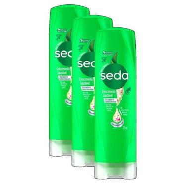 Imagem de 3 Condicionador Seda Crescimento Saudavel Uso Diário 325ML
