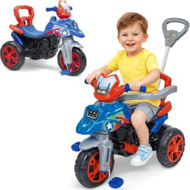 Imagem de Moto Trail Infantil 2 em 1 Maral com Pedal e Empurrador America