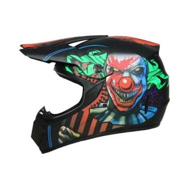 Imagem de Capacete Completo Para Crianças E Jovens Com Óculos De Motocross E Luv
