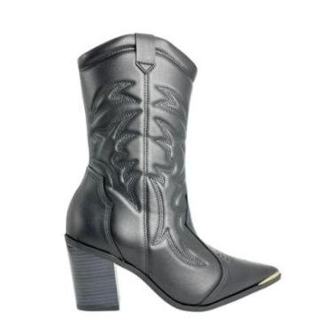 Imagem de Bota Feminina Vizzano Country Texana Salto Grosso Napa-Feminino