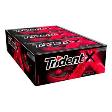 Imagem de Chiclete Trident X Senses Cereja Ice C/ 21unid 168g