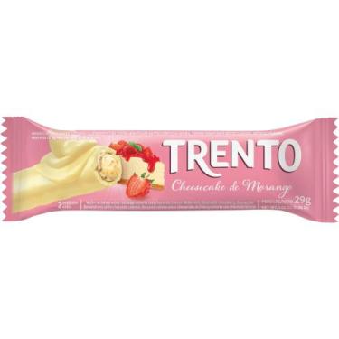Imagem de Chocolate Wafer Trento Sabor Cheesecake de Morango 29g