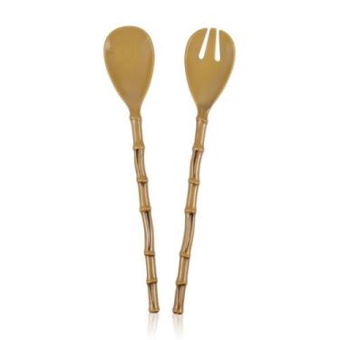 Imagem de Conjunto Pegador Salada Acrílico Bambu - Entrecasa