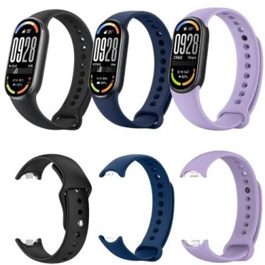 Imagem de Kit Atacado 3 Pulseiras Para Xiaomi Mi Band 8 9 10 Premium Original - 