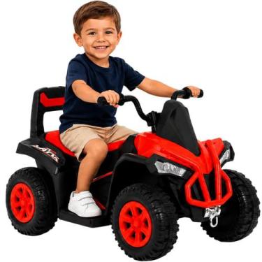 Imagem de Quadriciclo Infantil Bang Toys Eletrico Volt Kids Vermelho 6V