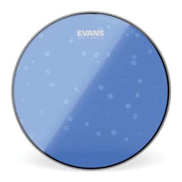 Imagem de Pele Batedeira Caixa E Tom 06'' Azul Evans Hydraulic TT06HB