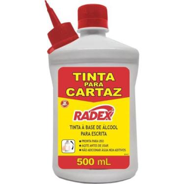Imagem de Tinta Marcador Permanente Tinta Refil Cartaz 500ML. VERM - Radex