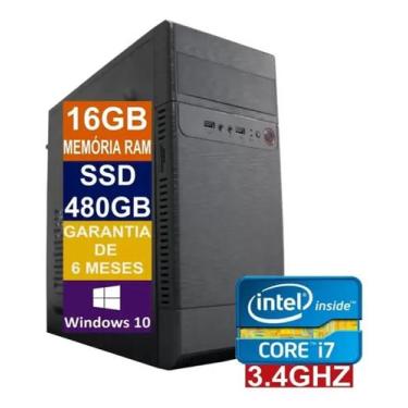 Imagem de Computador Cpu Intel Core I7 Ssd 480gb / 16gb Memória Ram