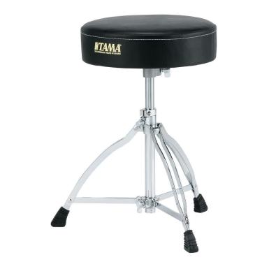 Imagem de Banco para Bateria Tama HT130 Assento Redondo com Ferragens Duplas e Ajuste de Altura Tama Drums