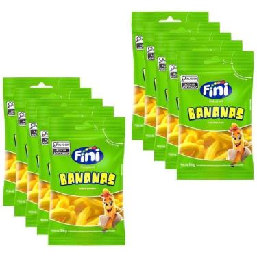 Imagem de Bala Fini Gelatina Banana 35g - Embalagem com 10 Unidades