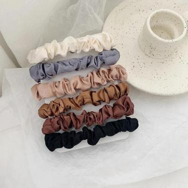 Imagem de Laço De Cabelo De Seda Minimalista Elegante, Versátil, De Alta Qualida