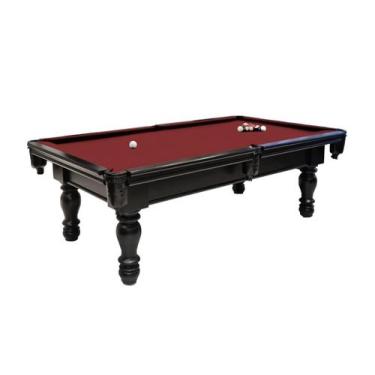 Imagem de Mesa de Sinuca/Bilhar Alto padrão - 1,96x1,06 - Nelson Bilhares, Bordô