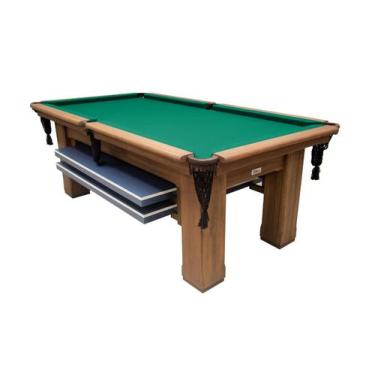 Imagem de Mesa de Sinuca Vintage com Tampo de Ping Pong - 2,52x1,40 - Nelson Bil