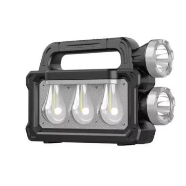 Imagem de Lanterna Recarregável LED com Painel Solar Luz Lateral Tipo C para Uso