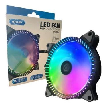 Imagem de Cooler Fan Rgb Led 7 Pinos 120mm Gabinete 1500 Rpm Kp-vr308 - Knup