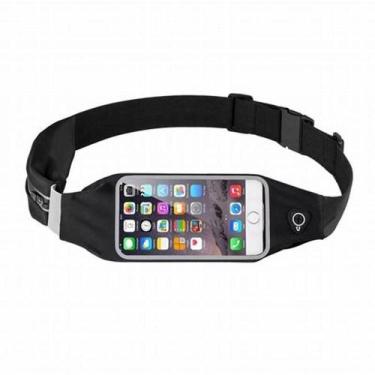 Imagem de Pochete Corrida Fitness Cintura Porta Celular E Objetos Preto - MKB