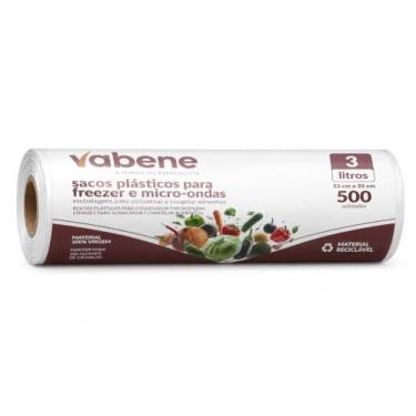 Imagem de Sacos Plásticos Para Freezer e Microondas 3L - 500 Unidades, Vabene
