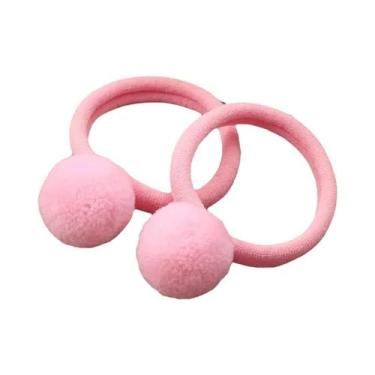 Imagem de Elásticos De Cabelo Com Orelhas De Coelho Peludas Para Meninas, 2 Peça