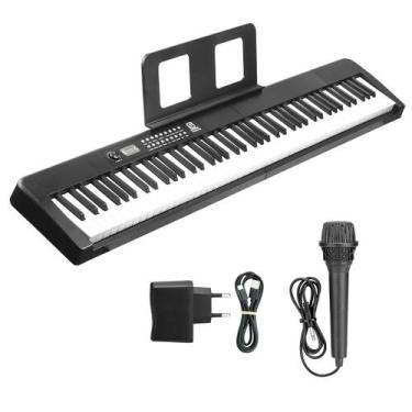 Imagem de Piano Digital 88 Teclas Com 200 Timbres E Ritmos, Sustain, Gravação E 