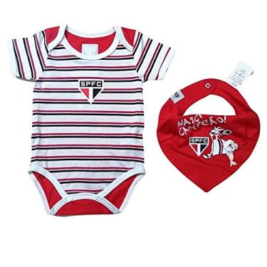 Imagem de Kit Bebê São Paulo Com Body e Bandana Oficial