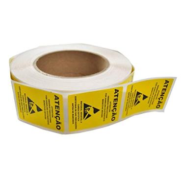 Imagem de Etiqueta Lacre para Embalagens Anti-Estáticas 4X5cm (Rolo 1000 peças)